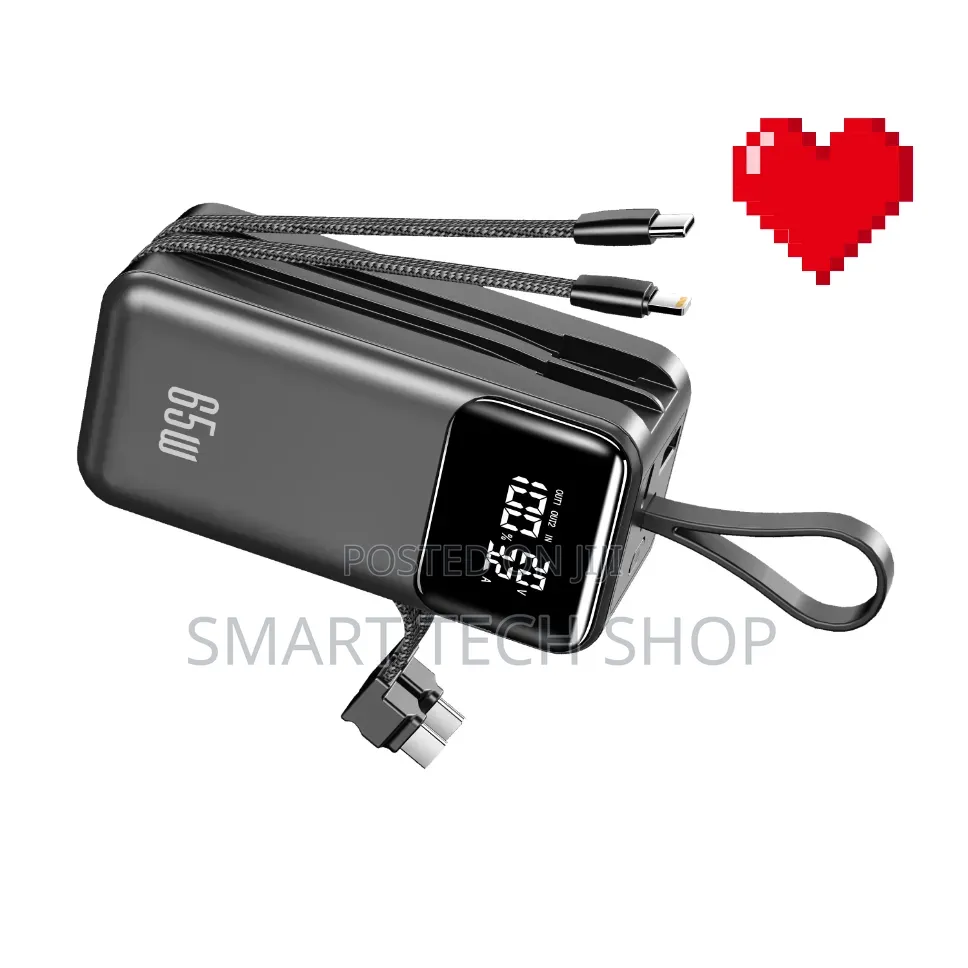 65watts 20000mAh Portable Power Bank for Laptops, Mackbooks & Phones