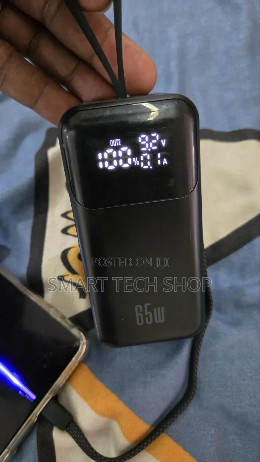 65watts 20000mAh Portable Power Bank for Laptops, Mackbooks & Phones