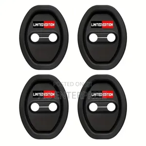 4pcs Silicone Car Door Lock Protective Cover Door Lock Shock Absorber