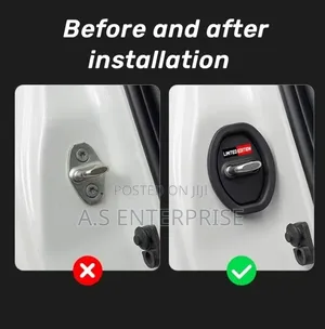 4pcs Silicone Car Door Lock Protective Cover Door Lock Shock Absorber