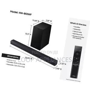 New 360 Watts Samsung HW-B630F 3.1-Channel Soundbar - B53WF