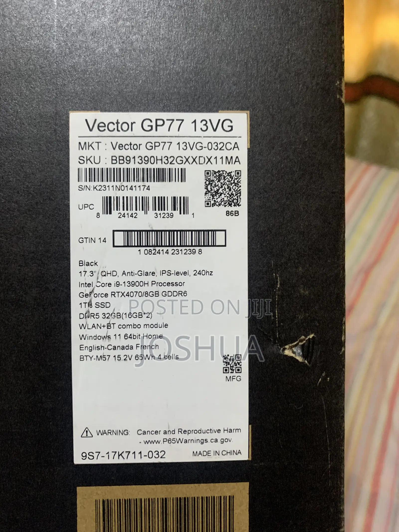 Laptop MSI 32GB Intel Core Ultra 9 SSD 1T