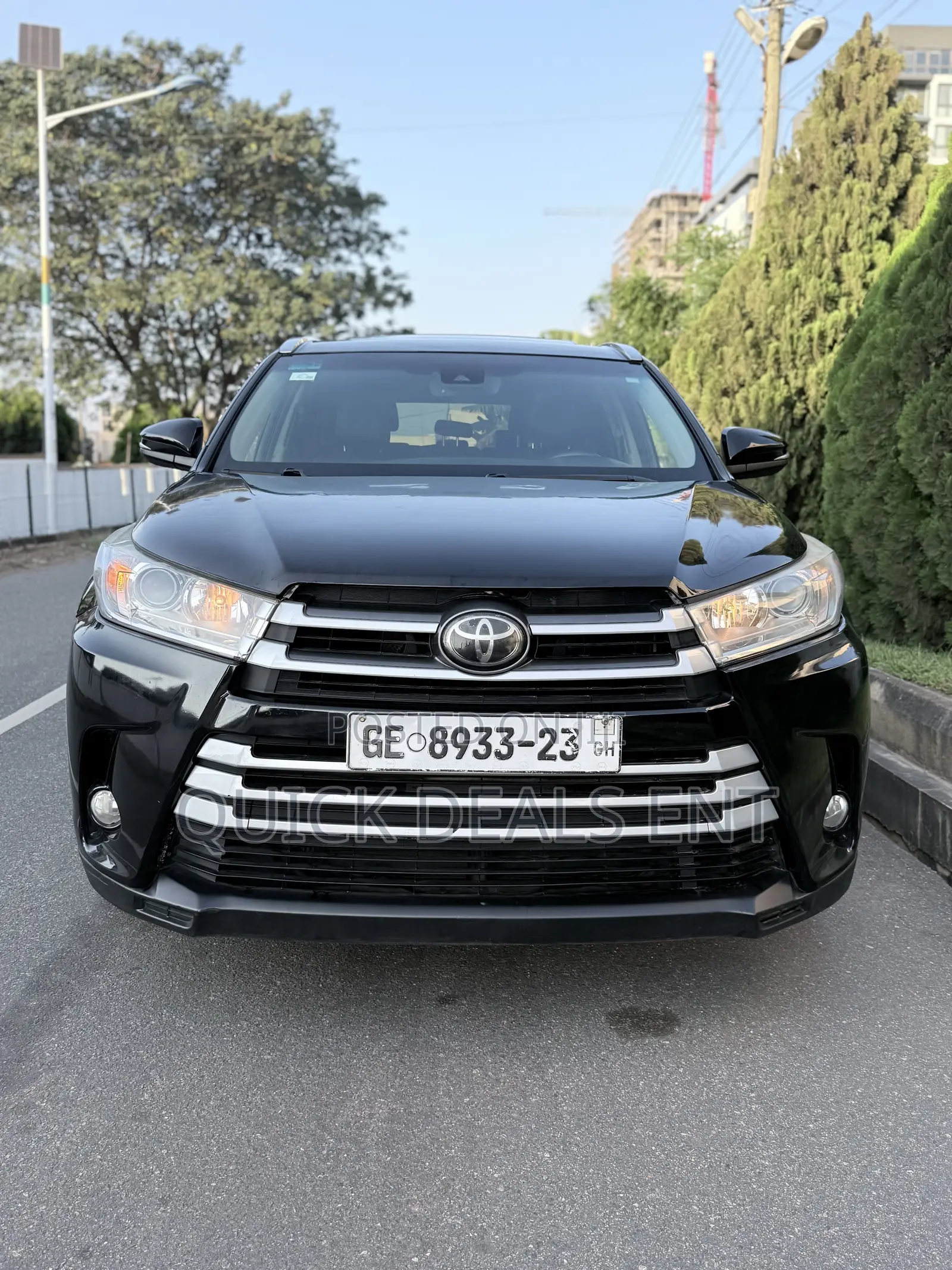 Toyota Highlander XLE 4x4 V6 (3.5L 6cyl 8A) 2018 Black