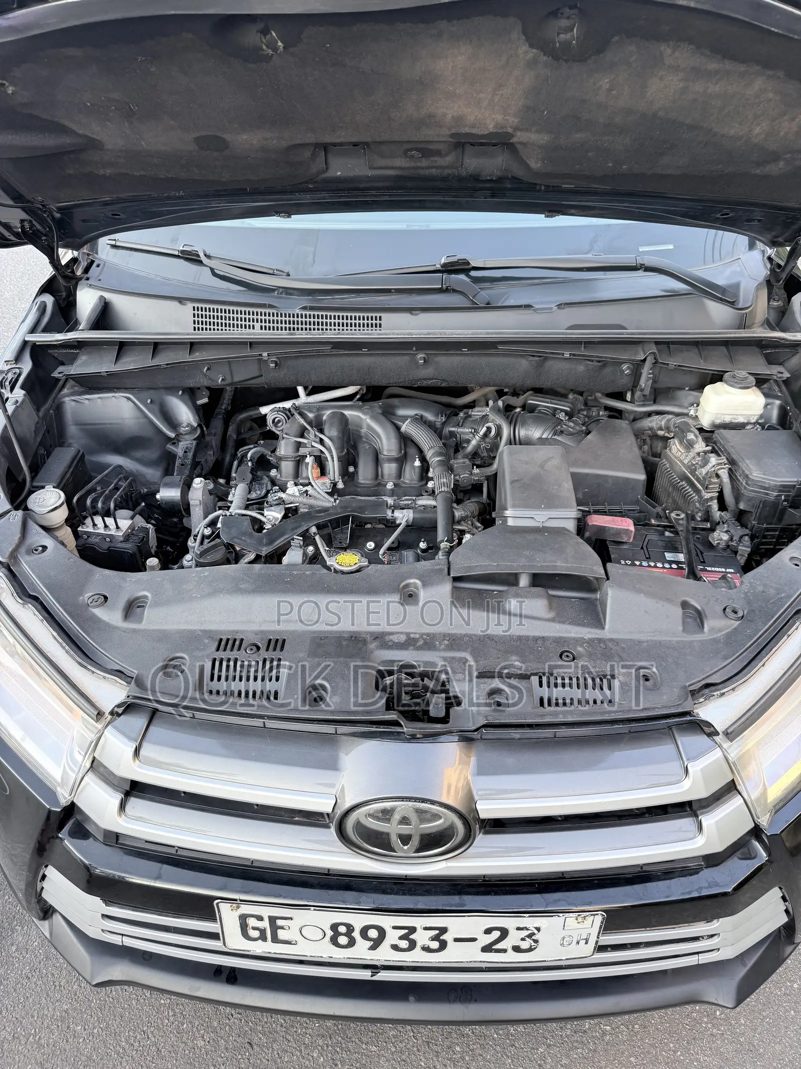 Toyota Highlander XLE 4x4 V6 (3.5L 6cyl 8A) 2018 Black