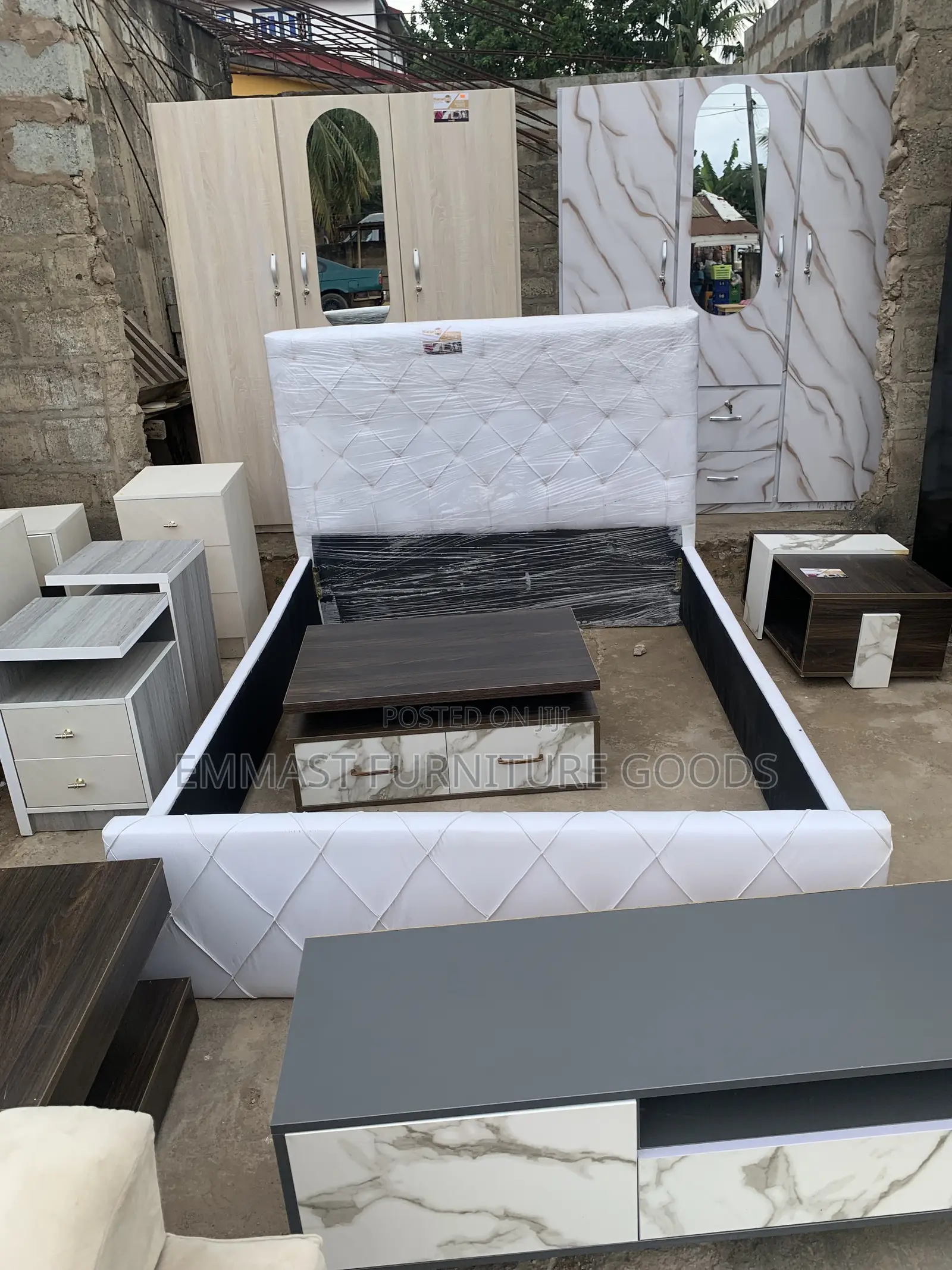 Affordable Leather Double Bed Available in Different Colors