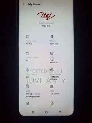 Itel A70 128 GB Blue