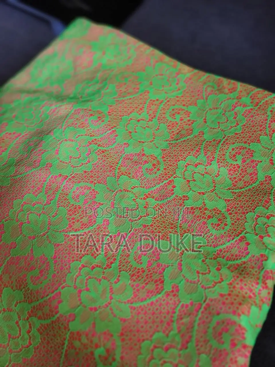 Vibrant Two Tone Floral Lace 4 Yards