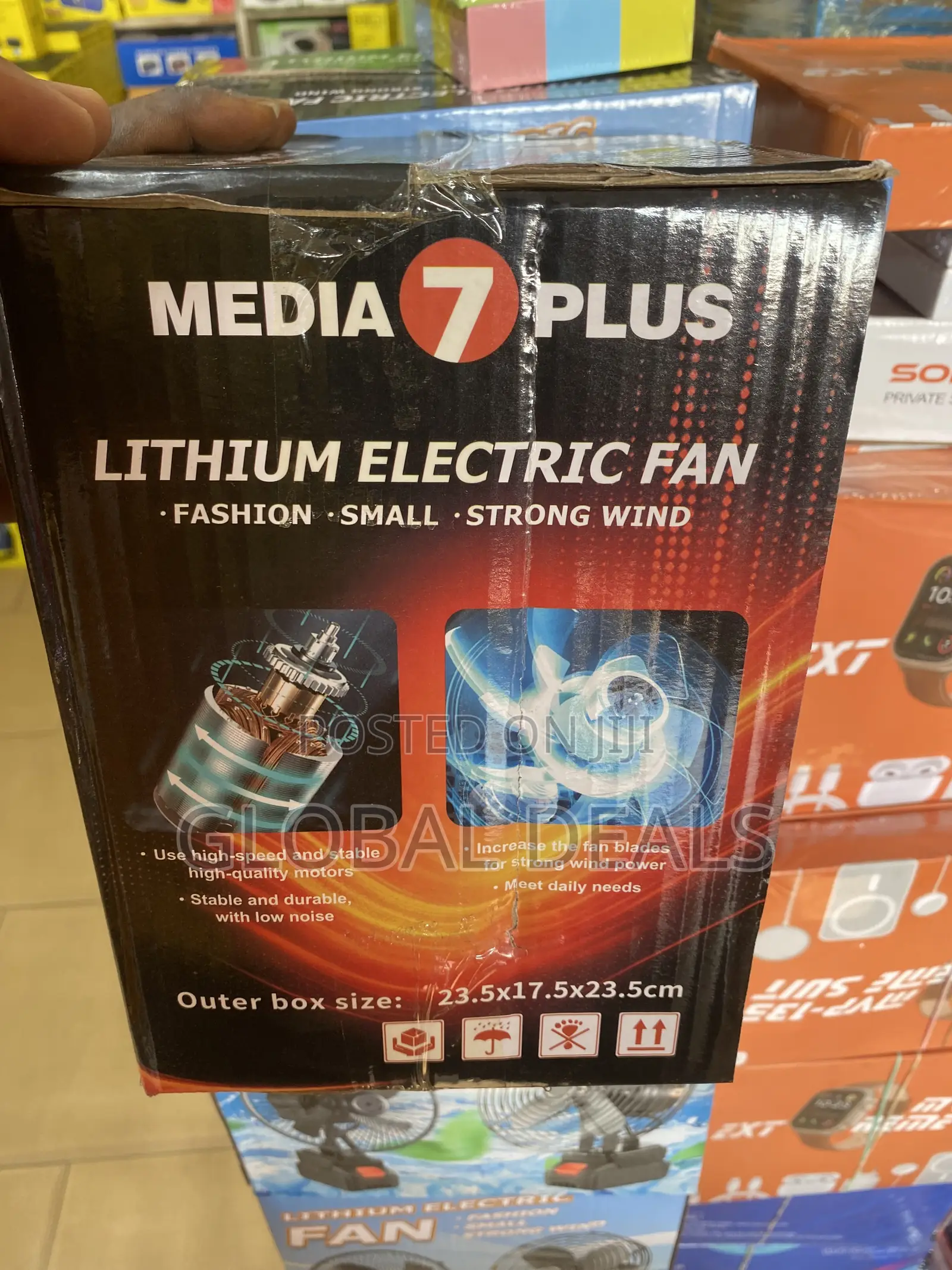 Multipurpose Indoor and Outdoor Rechargeable Fan