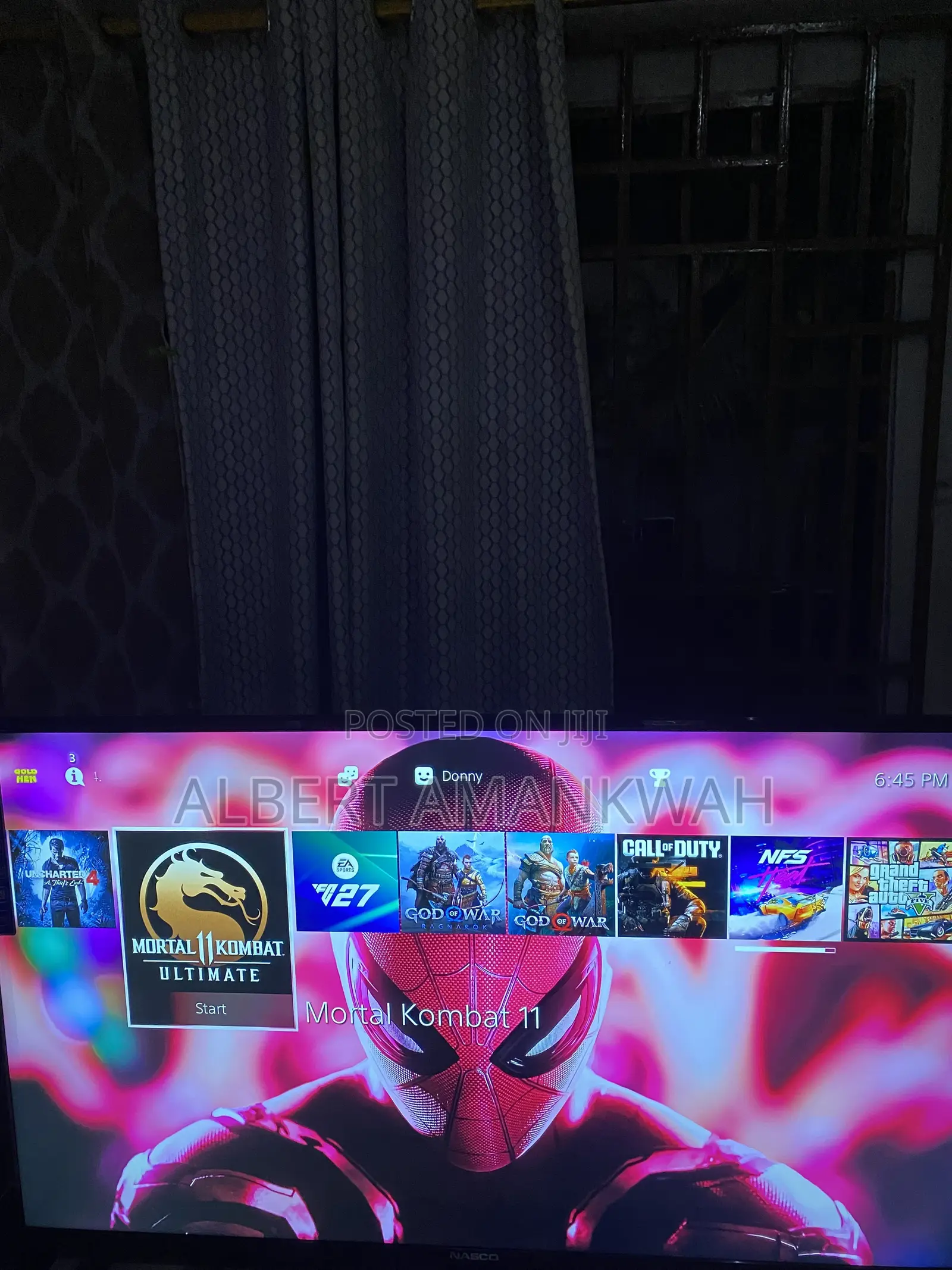 PS4 Pro 1TB With 2controllers and 8games Including FC27