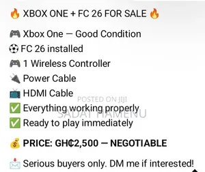 Xbox One Console With One Wireless Controller