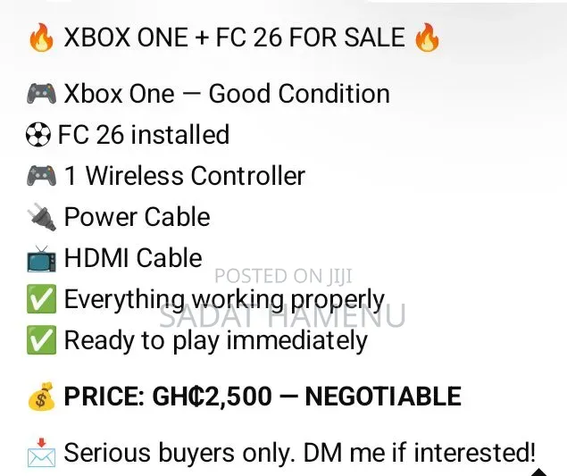 Xbox One Console With One Wireless Controller