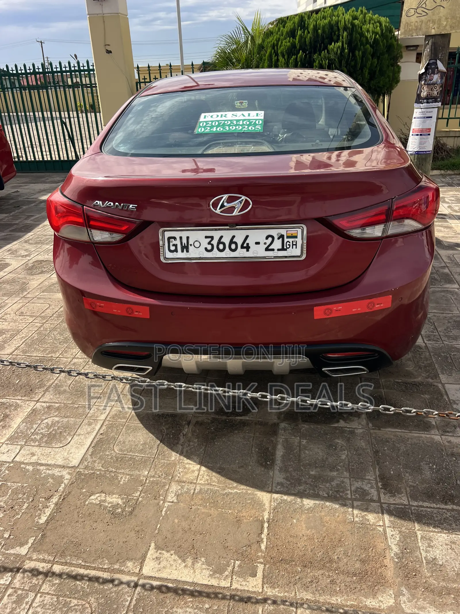 Hyundai Avante 2013 Red