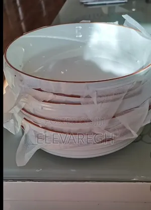 Ceramic Shallow Bowls (6 Pieces Set)