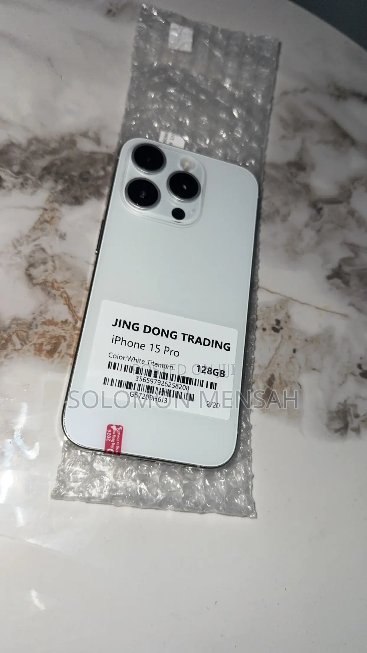 New Apple iPhone 15 Pro 128 GB White