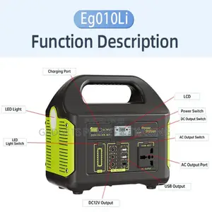 500W DC Lithium-Lon Portable Solar Power Station & Outdoor Solar Panel