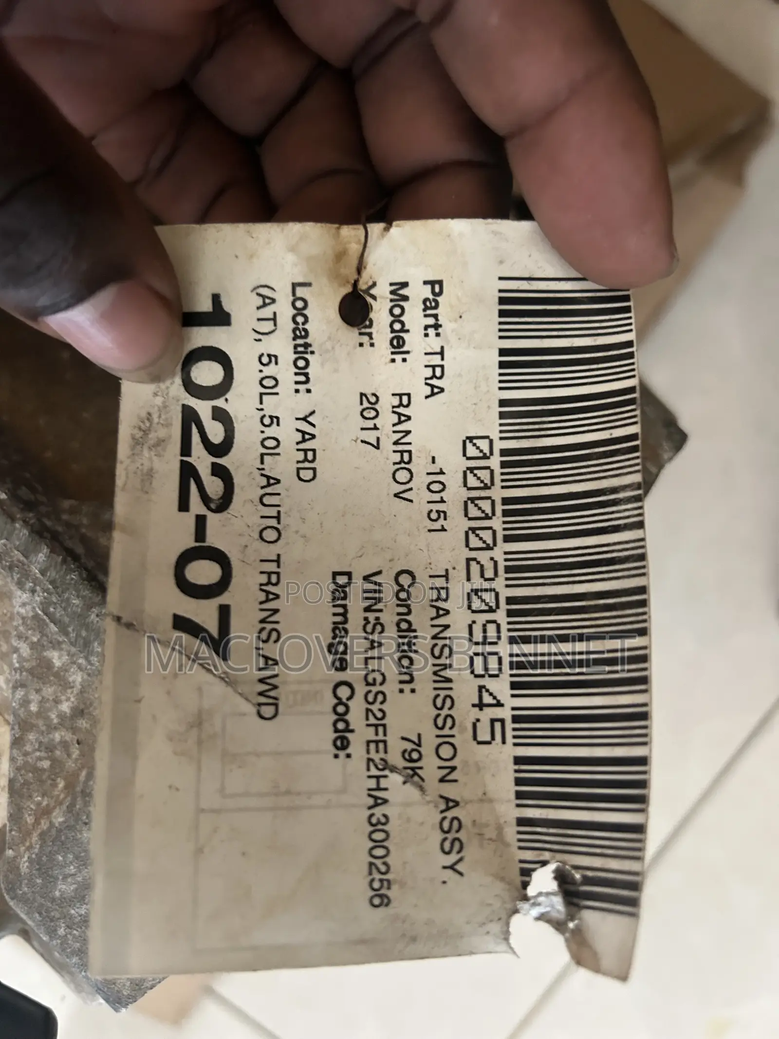 Range Rover Vogue Gear Box/Transmission 2017 and Above