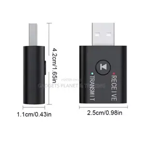 USB Bluetooth 5.0 Transmitter/Receiver to 3.5mm Adapter for TV/PC/Car