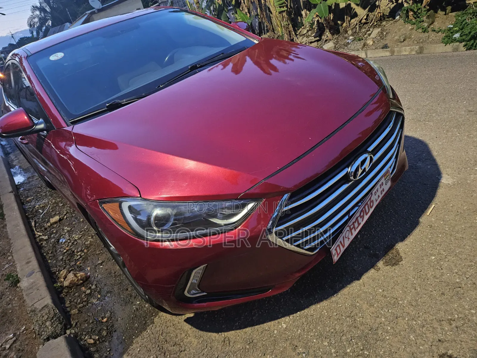 Hyundai Elantra Limited 2018 Red