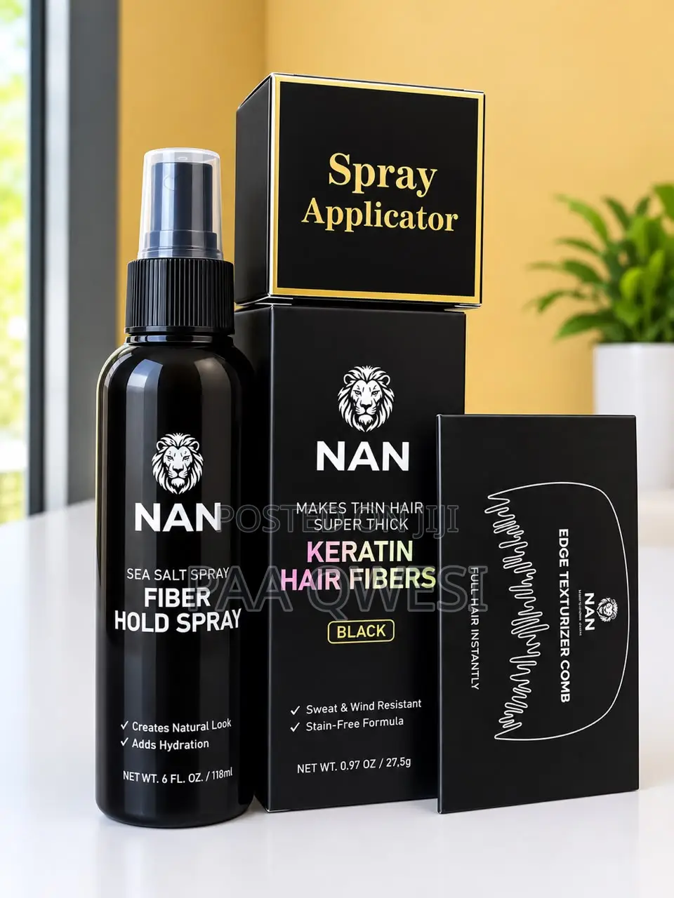 NAN Keratin Hair Fibers + Spray Set