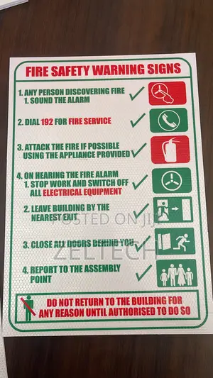 Fire Safety Warning Sign