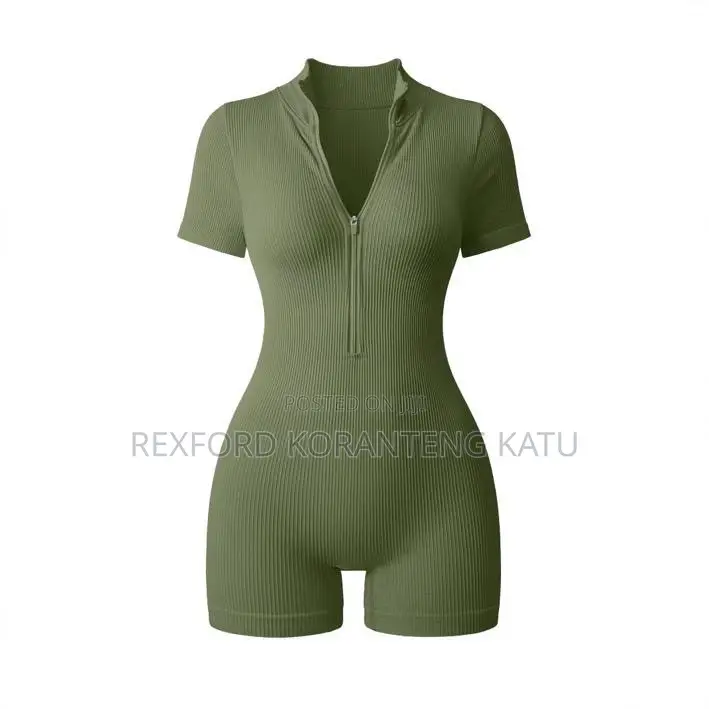 Seamless Zipper Romper