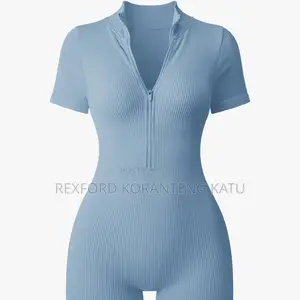 Seamless Zipper Romper
