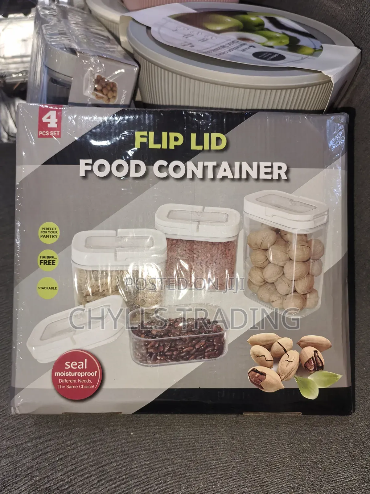 Flip Lid Food Container Set – 4 Pieces