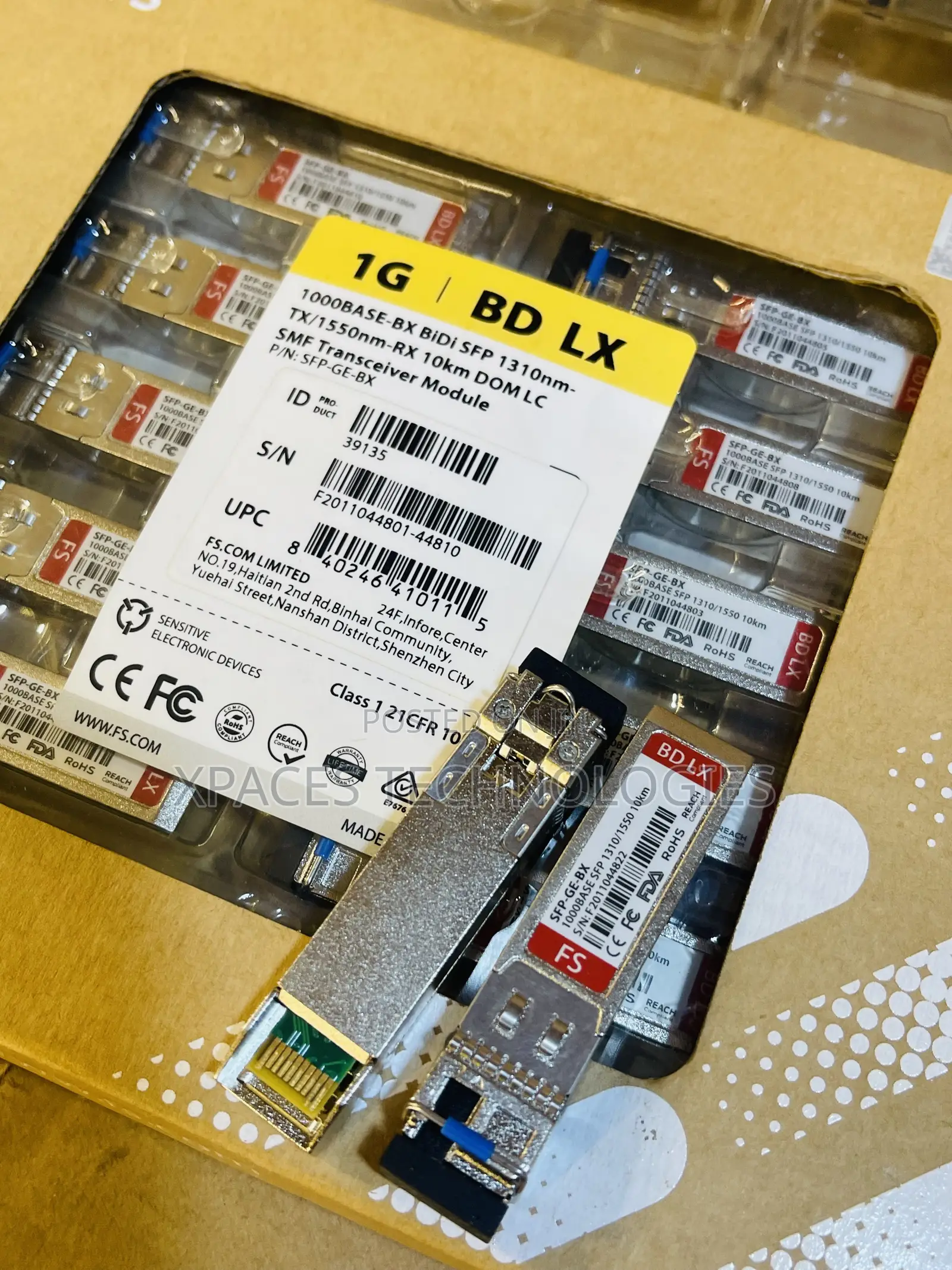 SFP 1gb-Bx-D SFP BiDi 1490nm-Tx/1310nm-Rx 10km Simplex