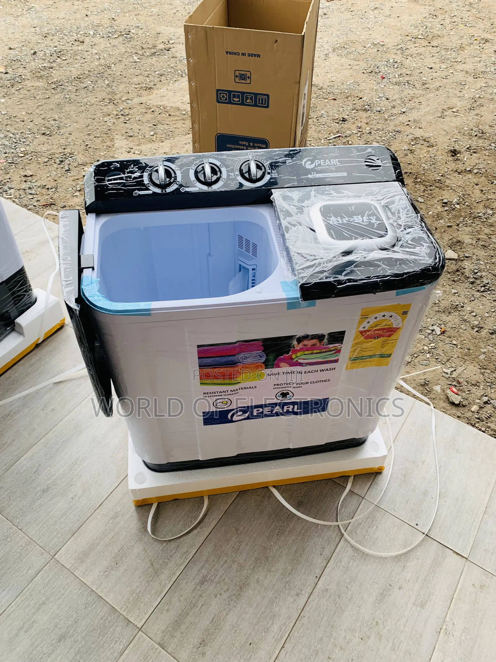 Limited Stock Pearl 7kg Twin Tub Semi Auto Washing Machine PWM-70TT