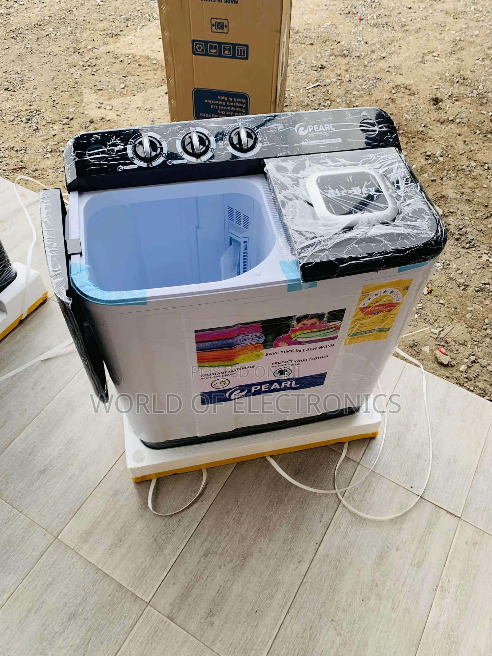 Limited Stock Pearl 7kg Twin Tub Semi Auto Washing Machine PWM-70TT