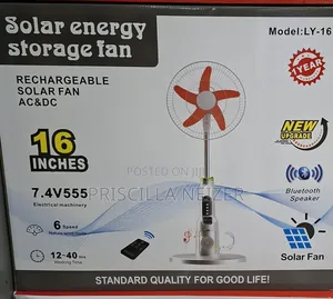 Solar and Rechargeable Fans Available