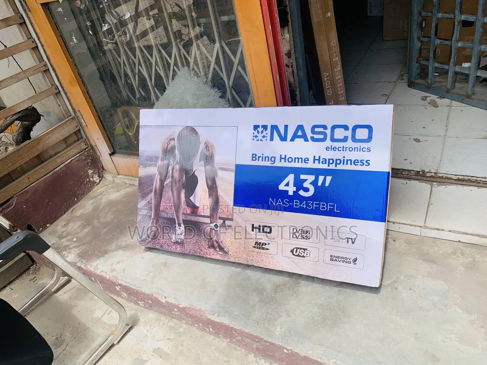 Available Now Nasco 43”TV FHD Satellite Digital