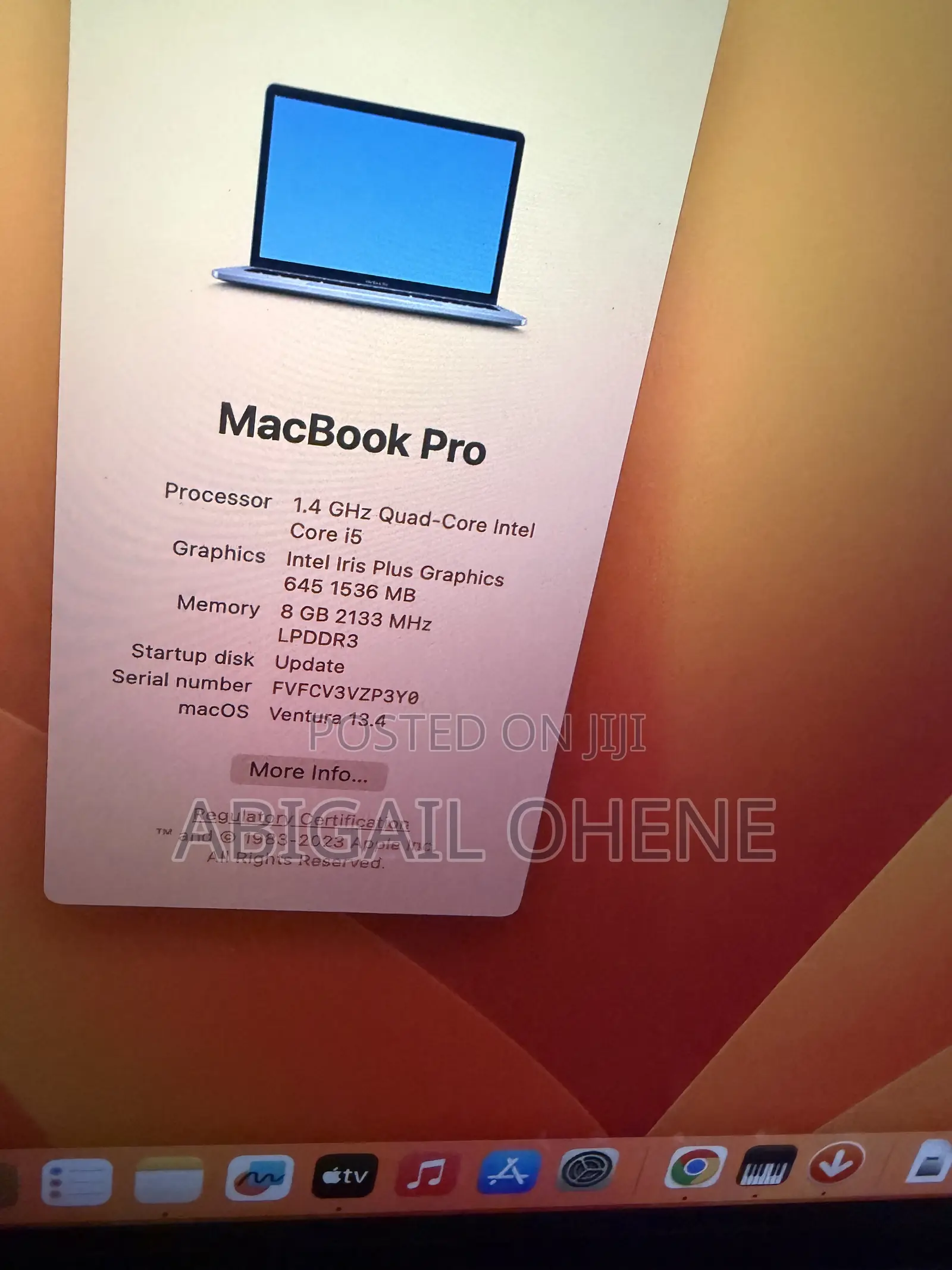 Laptop Apple MacBook Pro 2017 8GB Intel Core i5 HDD+SSD 500GB