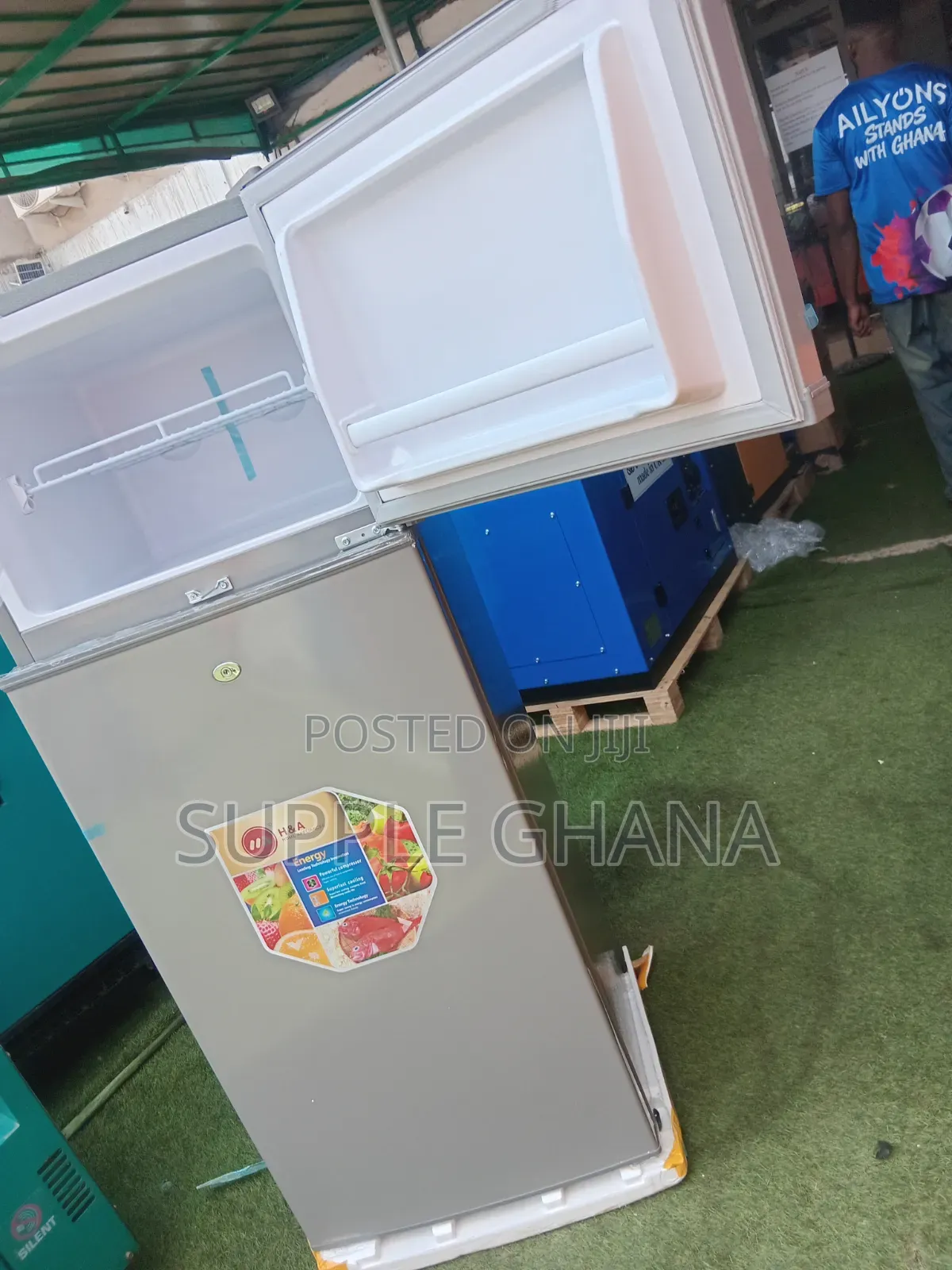 H&A High Performance Refrigerator Spacious Double Door Fridge Freezer