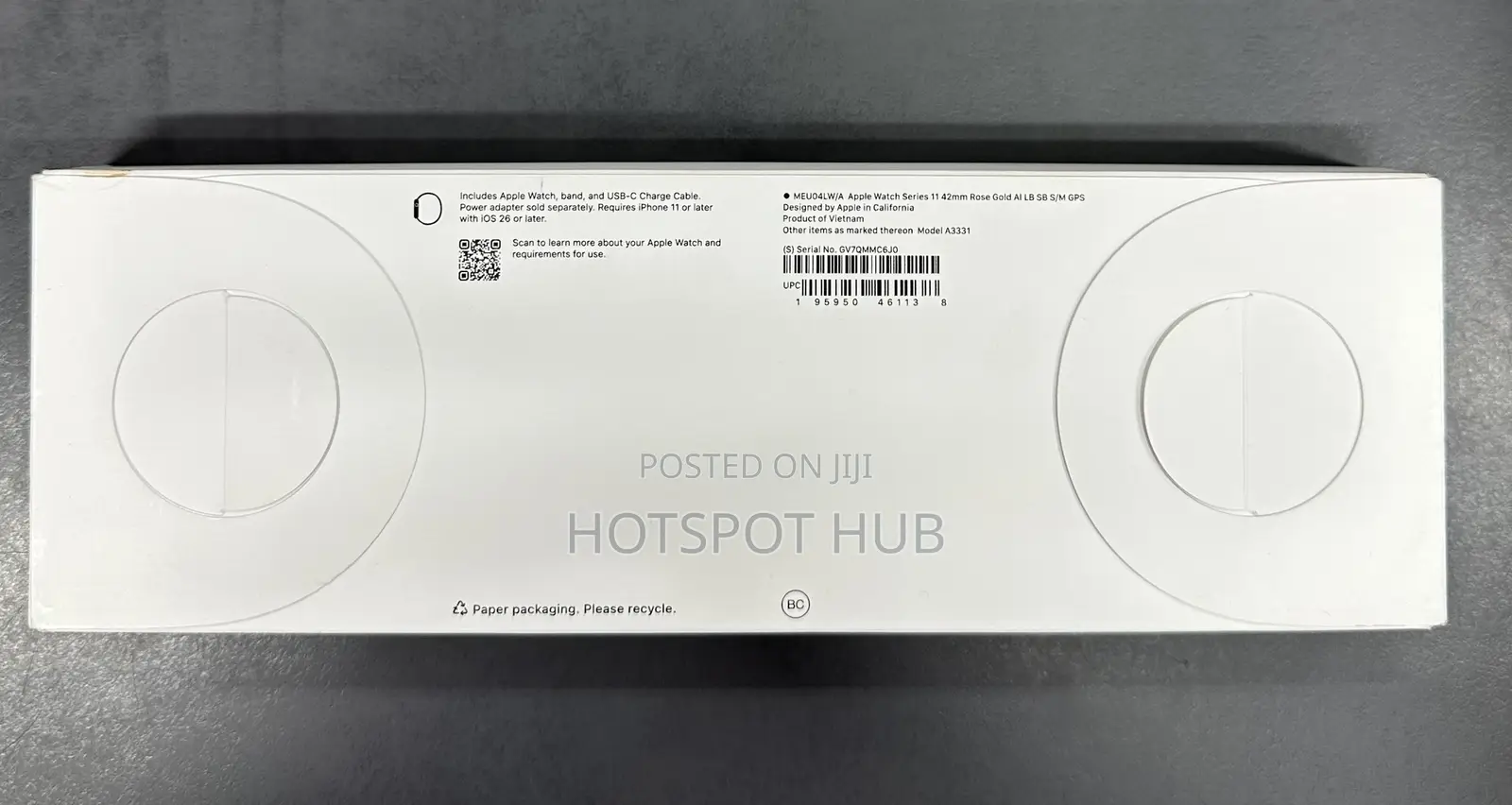 Series 11 42mm GPS- Only