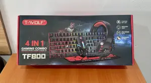 T-Wolf 4in1 Gaming Combo: Keyboard, Mouse Heaphone & Mouse Pad - TF800