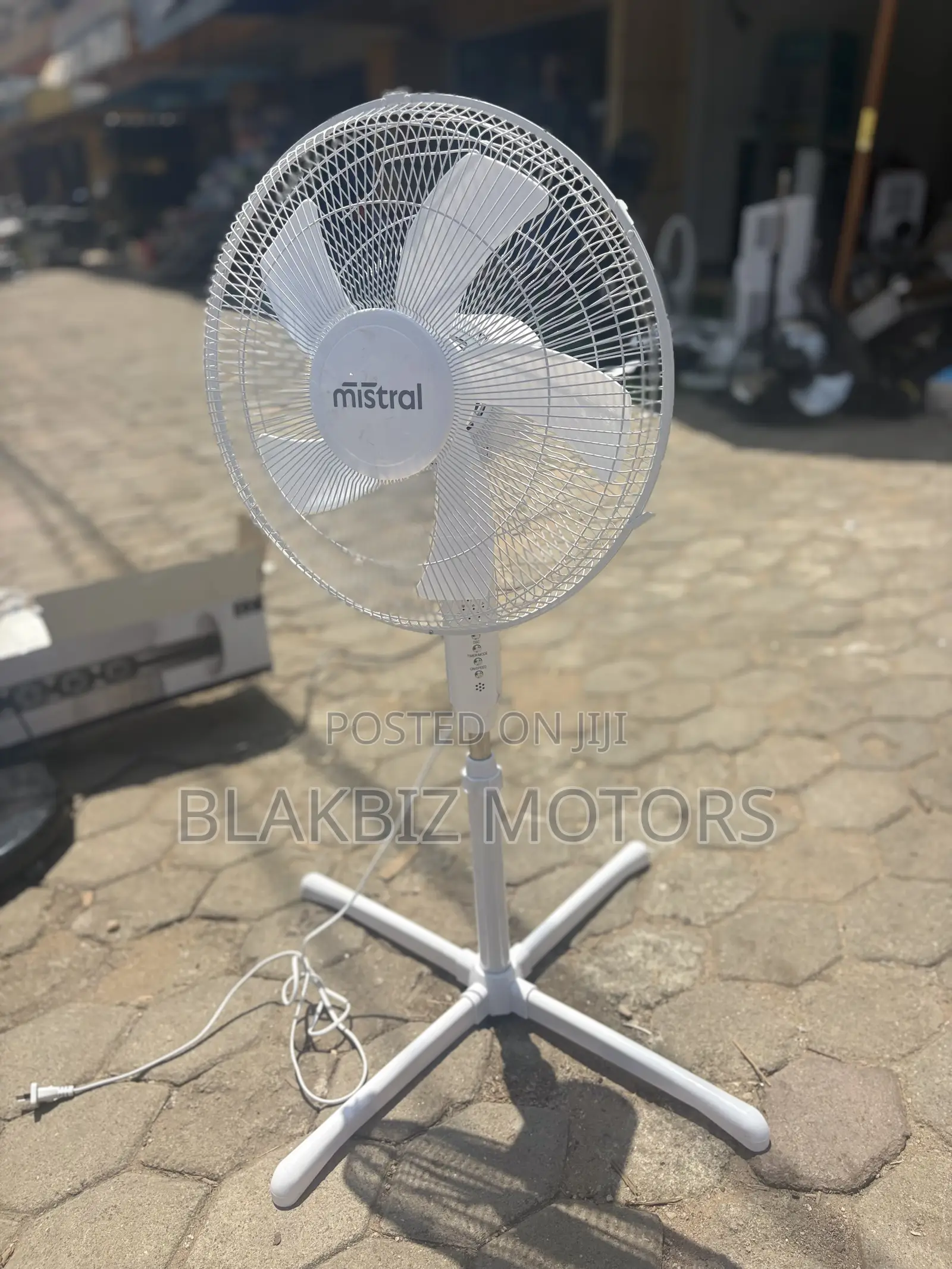 Mistral 40cm (16-Inch) White Pedestal Standing Fan