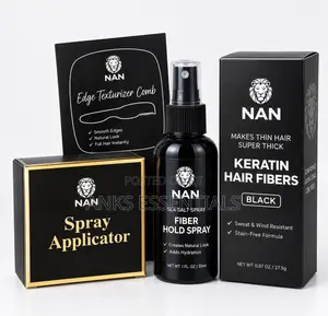 NAN Hair Fibers Black – Natural Hair Thickening