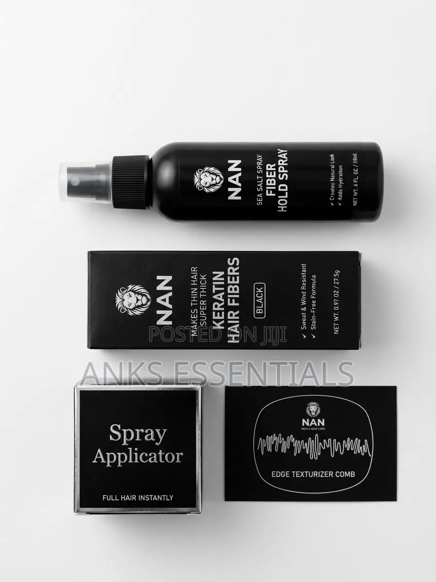 NAN Black Hair Fibers – Instant Hair