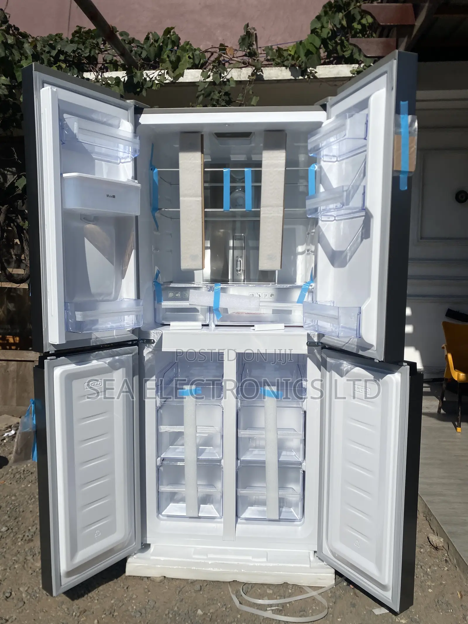 Pearl 4-Door Side-by-Side Refrigerator With Water Dispenser
