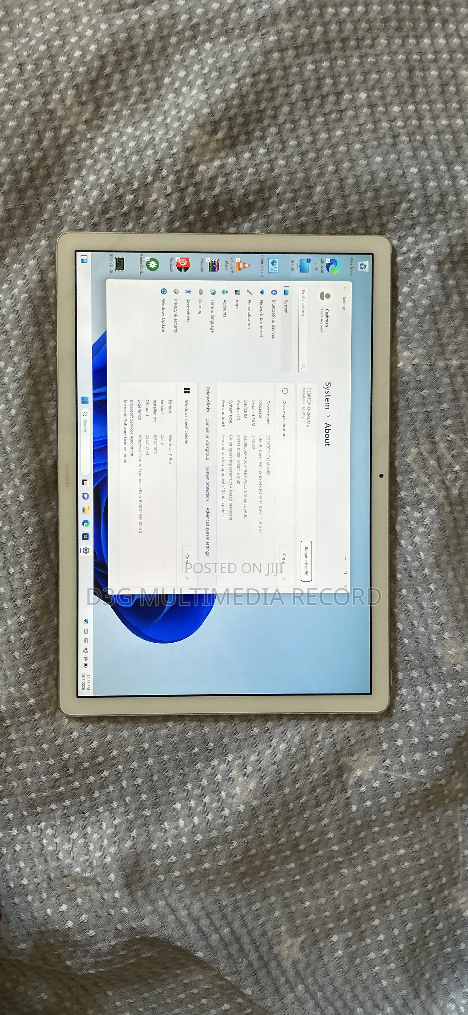 Huawei MateBook E BL-W19 128 GB Yellow