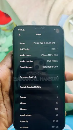 Apple iPhone 11 Pro Max 64 GB Gray
