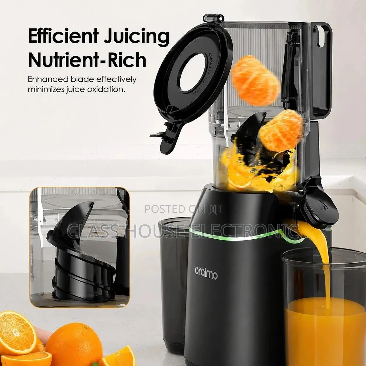 Oraimo EasyJuice 800ml Slow Juicer