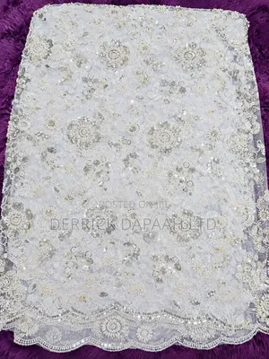 White Beaded Lace (3 Yards)