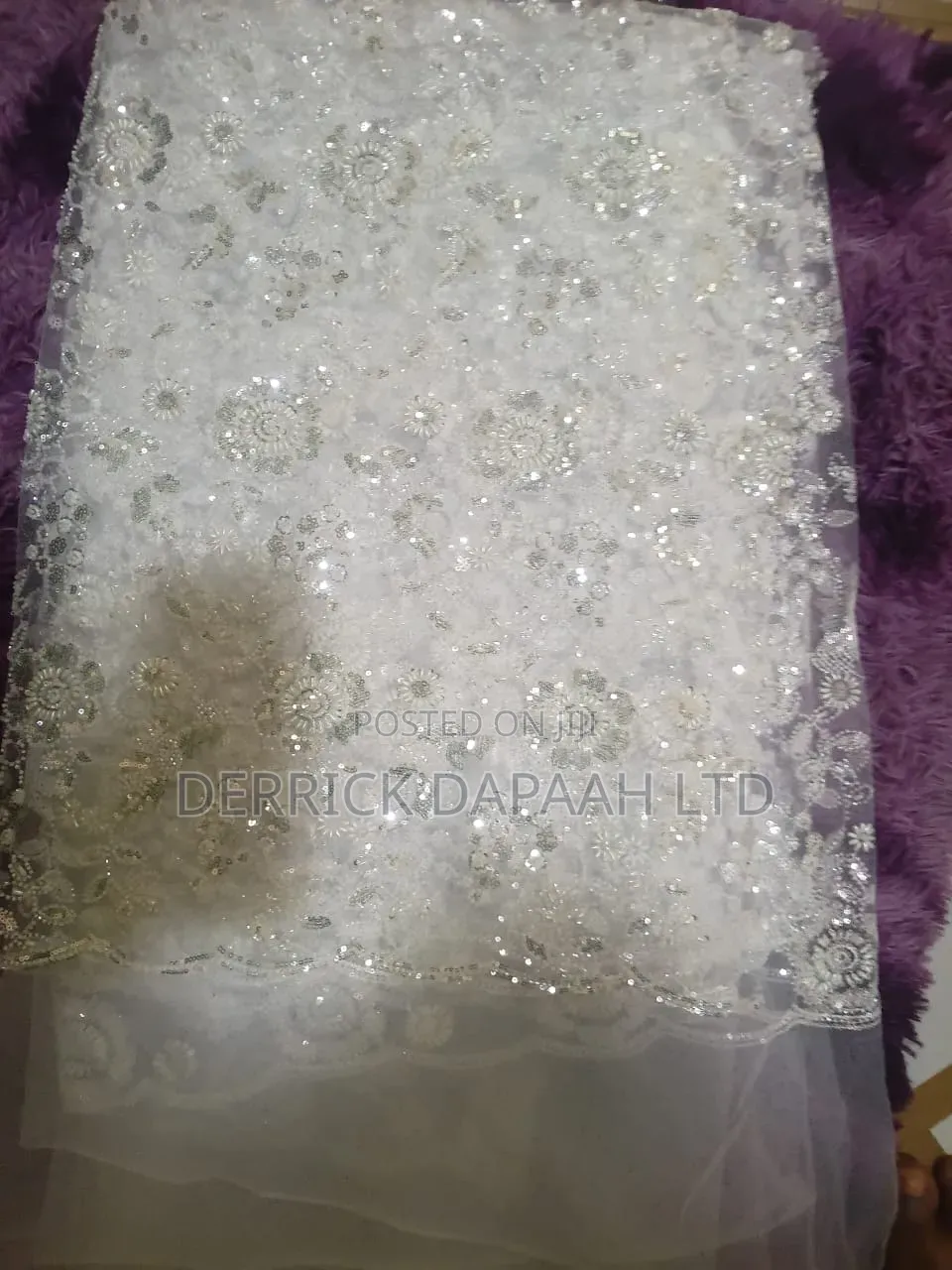 White Beaded Lace (3 Yards)