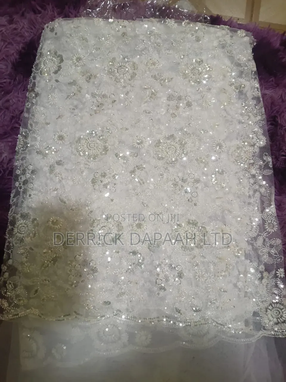 White Beaded Lace (3 Yards)
