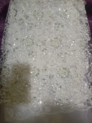 White Beaded Lace (3 Yards)
