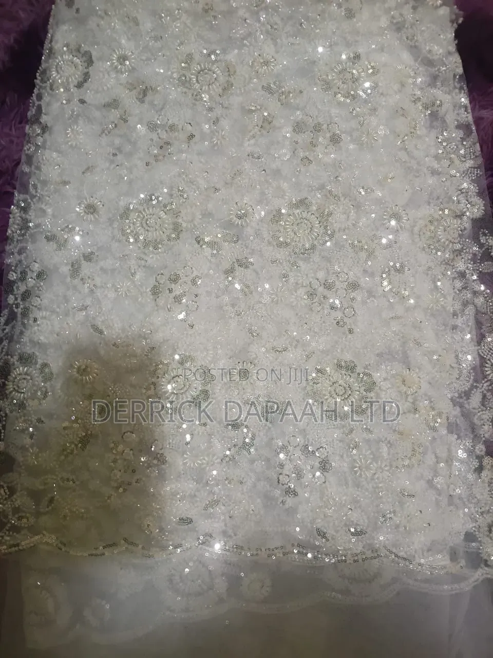 White Beaded Lace (3 Yards)