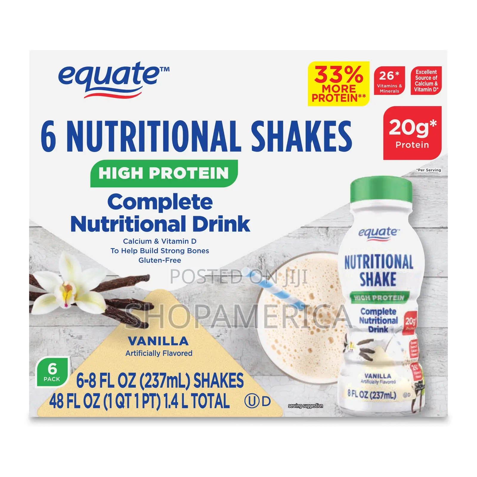 Equate Nutritional Shake 6 Pack
