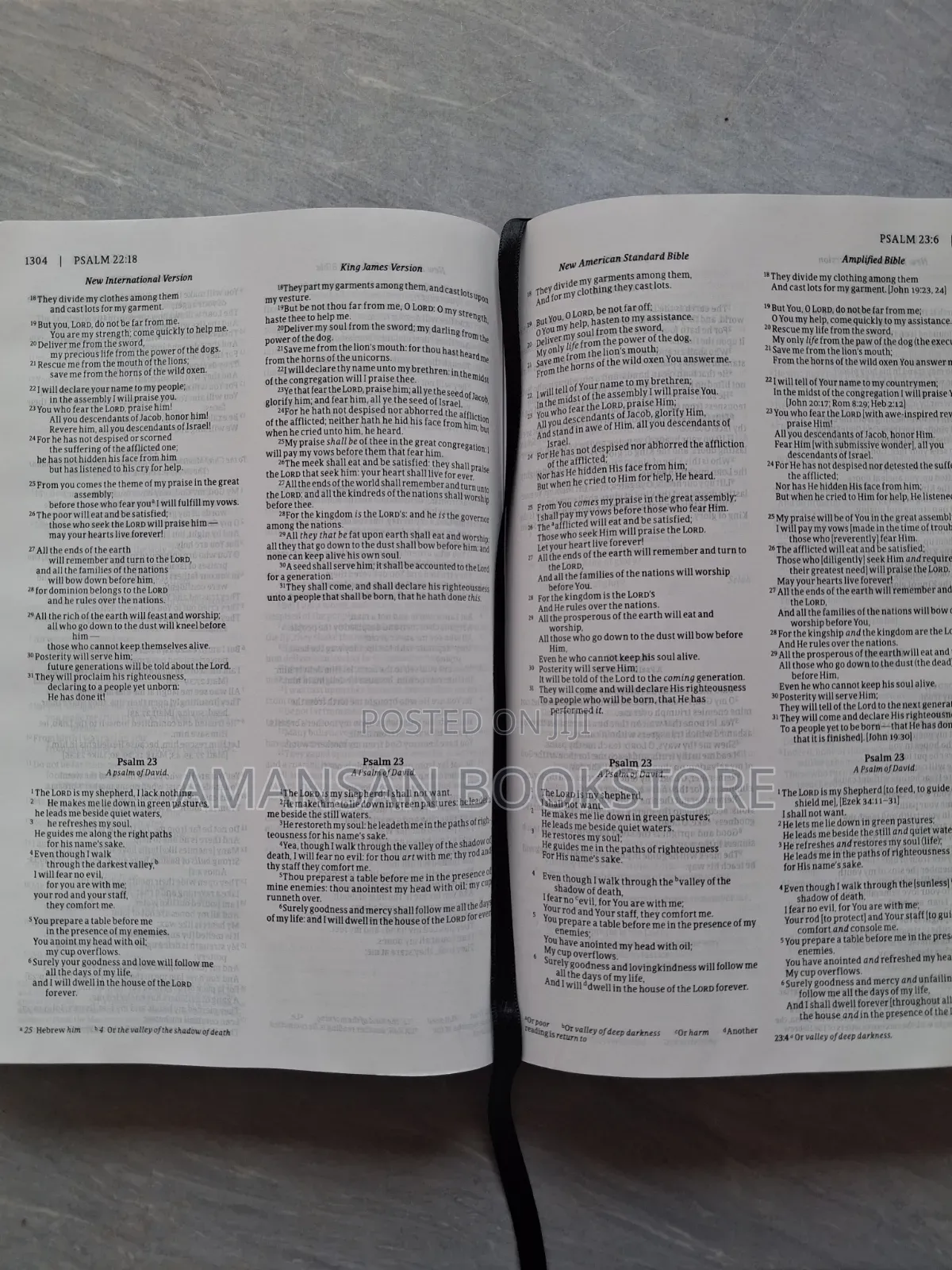 NIV, KJV, NASB, AMP Parallel Bible (Comparative Bible, Leather)